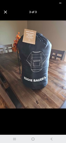 New eddie bauer poncho puff - new,