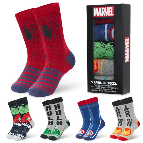 Marvel socks pack mens - socks, 5