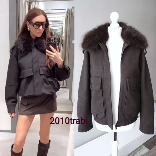 Zara brown faux suede - brown,