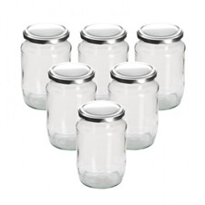 Glass Jam Jars 2lb 750ml Round