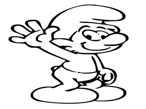 Smurf vinyl car - , decal