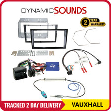 Vauxhall Corsa D (2008-2014) Piano Black Double Din Stereo Fascia Fitting Kit