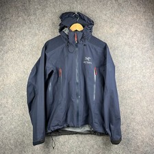 Arcteryx Jacket Men Small Navy Goretex Pro Beta AR Waterproof Rain Coat Outdoors