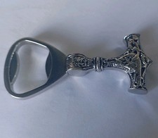 Mjolnir Thor's Hammer, Viking, Bottle Opener, Stainless Steel. 