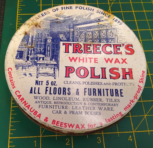 Vintage treece white - white, wax
