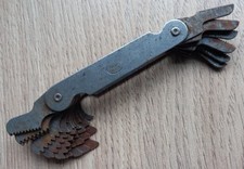 Antique Tool Screw Thread Measure Gauge Swiss Made