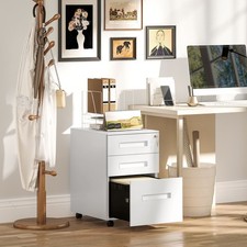 3 Drawer Metal File Cabinet w/