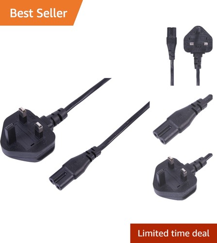 Black pin power cable - 5m,