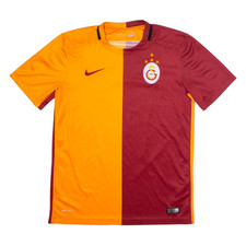 NIKE 2015/16 SK Galatasaray Mens Football Shirt Jersey Maroon Crew Neck M