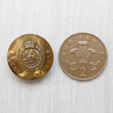 Circa WW2 Brit Army Royal Engineers 24mm brass button maker Smith & Wright B'ham