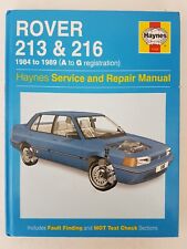 Rover 213 216 Haynes Manual
