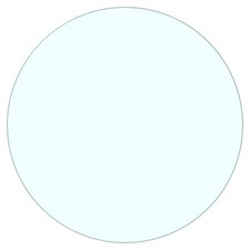 Tempered glass round table top - table,