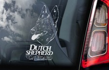 DUTCH SHEPHERD Car Sticker, Herder Dog Window Sign Bumper Decal Gift Pet - V03