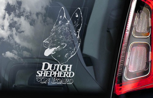 Dutch shepherd car sticker - shepherd,