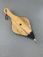 Vintage wooden Fireside Bellows.  Large Fire Bellows, Wooden Bellows For Fire