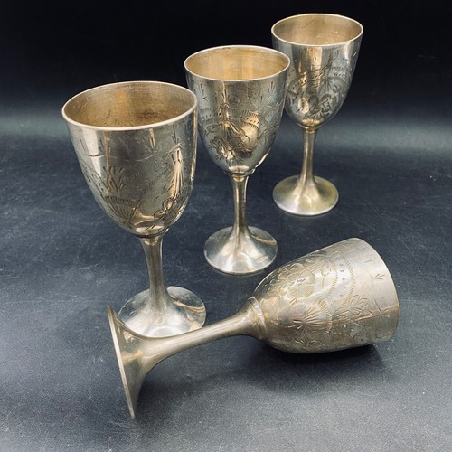 Goblets sliver plated - 5", long