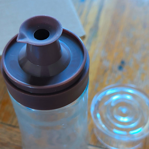 Clear glass jar canister - glass,