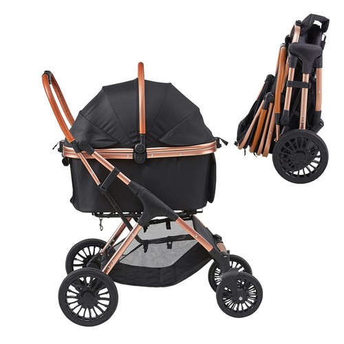 Pet stroller wheels dog - 4,