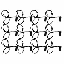 .12pcs Plastic Whistle Black