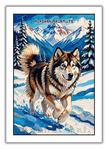 Alaskan malamute vibrant - malamute,