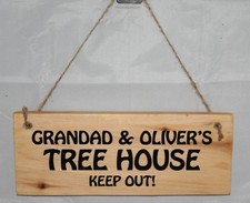 Personalised name tree house - name,