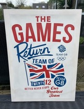 2012 Olympic Games Canvas Promotion Material Team GB Memorabilia