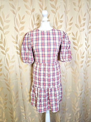 Next pink plaid - plaid, cotton