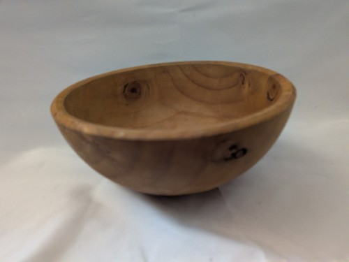 Hand carved wooden bowl rustic - carved,