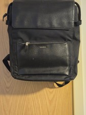 Samsonite Zalia Black 14.1" Laptop Backpack. Nylon and PU Saffiano Leather