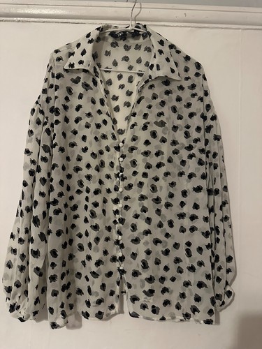 Zara sheer blouse - zara,