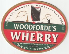 BEER MAT - WOODFORDE'S NORFOLK ALES - WOODFORDE'S WHERRY - (Cat No 010) - (2002)