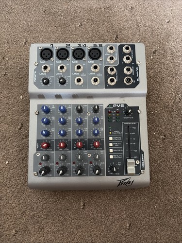 Peavey pv6 channel mixer - peavey,