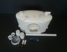 Uniflo/4s Macerator Toilet Pump as Saniflow 22mm discharge Shower WC Basin.
