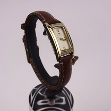 Radley Watch Ladies Gold Plated Brown Leather Strap