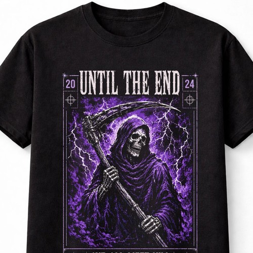Grim reaper skull - skull, scythe