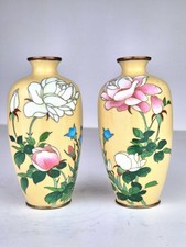 Pair japanese cloisonne - pair,