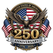250th anniversary sticker usa - sticker,