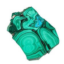 Natural Malachite Slice Quartz