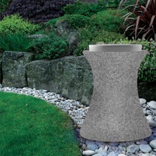 Xantian Stool Outdoor LED Light Up Furniture With Cushion - Light Grey Litecraft
