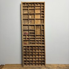 Vintage Wooden Printers Tray - Rustic Wooden Salvage - Wall Decor - #01