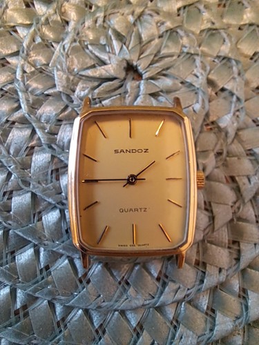 Vintage sandoz quartz watch - sandoz,