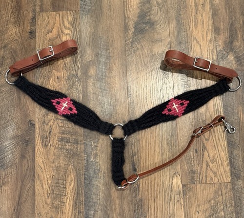 Western mohair breast collar - mohair,