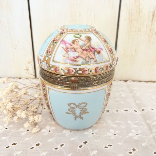 Vintage porcelain vanity - vanity, box