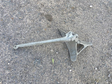 Boat anchor 15lb Plough SWMF Galvanised Swivel  75cm Long Good Condition