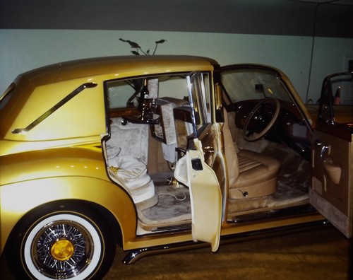 1970s gold rolls - gold, car