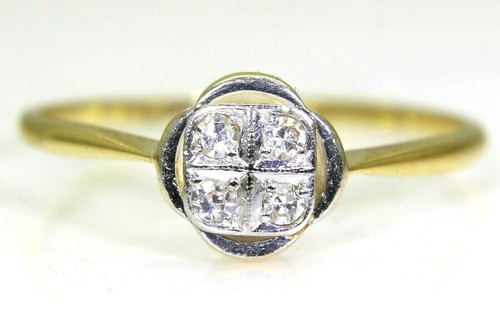 Art deco diamond cluster - diamond, 18ct
