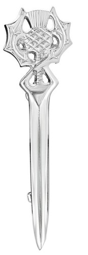 Scottish thistle kilt pin - kilt,