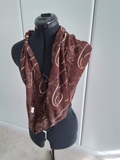 Genuine SCARFLACE by Moira C BROWN w Silver Thread Paisley Pattern BNWOT Leaflet