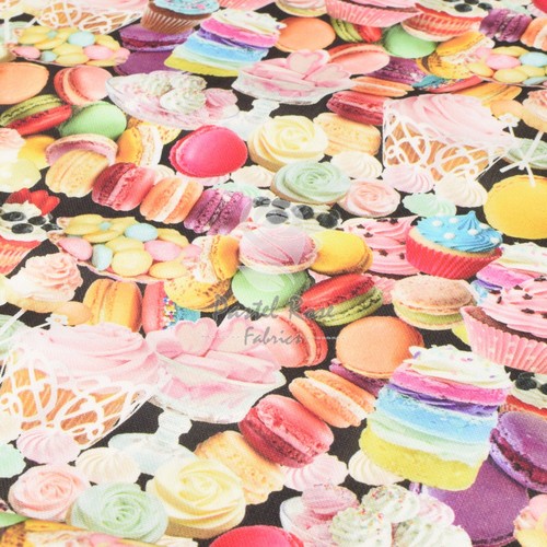 Macaroons cupcakes digital - cupcakes,