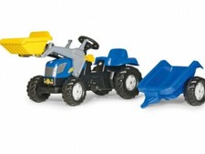 Rolly New Holland TVT 190 Tractor Functional Frontloader Trailer Childrens Toy